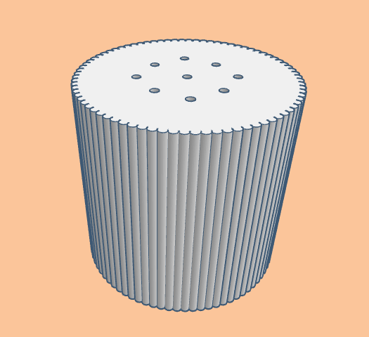 Round Reeded Cake Separator