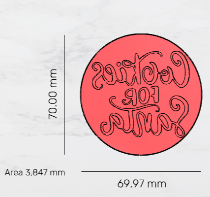 Cookies for Santa Cutter & Debosser Stamp set 70mm 2.76 inch - 3D Printing STL File Only