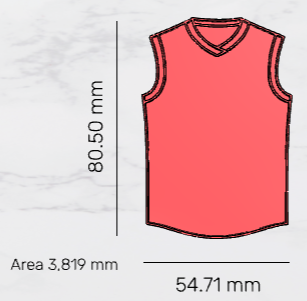 AFL Football Guernsey Cutter & Embosser stamp set 80.5mm 3.17 inch - 3D Printing STL File Only