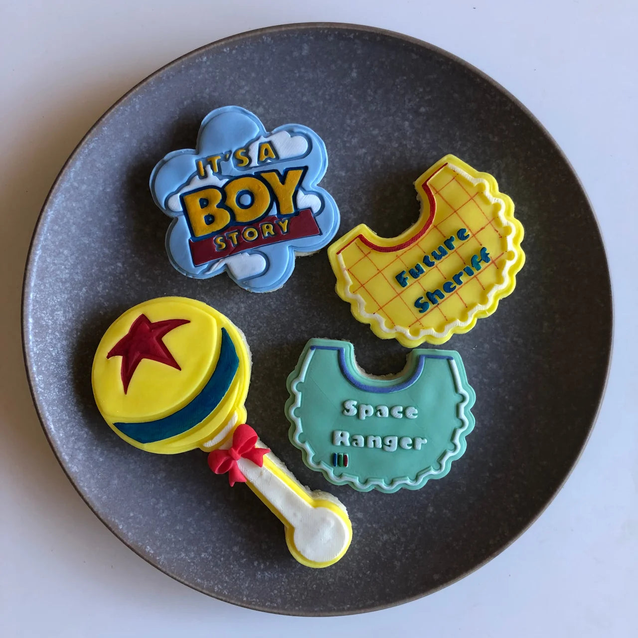 It's a Boy Story - Cutter and stamp set (7 pieces)