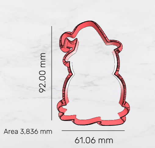 Pumpkins Cutter & Embosser set 92mm 3.62 inch - Ready to use item