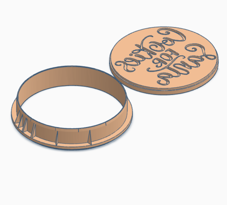 Cookies for Santa Cutter & Debosser Stamp set 70mm 2.76 inch - 3D Printing STL File Only